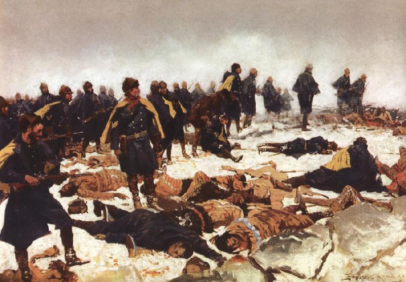Frederic Remington Battle of war bonnet creek Spain oil painting art